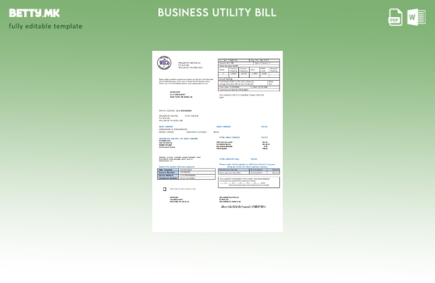 Деловна сметка за комунални услуги Wellsboro Electric Co